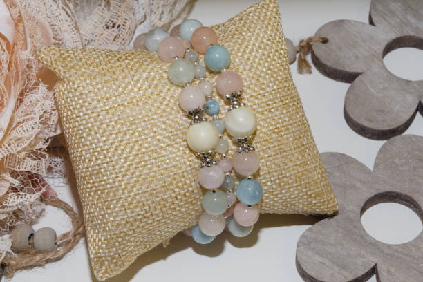 istock morganite and pearl quartz natural stone bracelet 1125091586