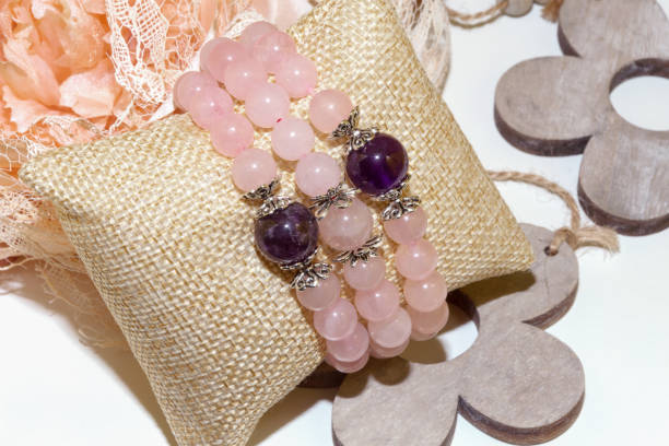 istock pink quartz amethyst natural stone bracelet 1125091593