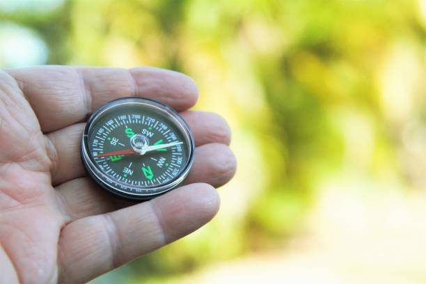 istock Compass in male hiker's hand 1125091829