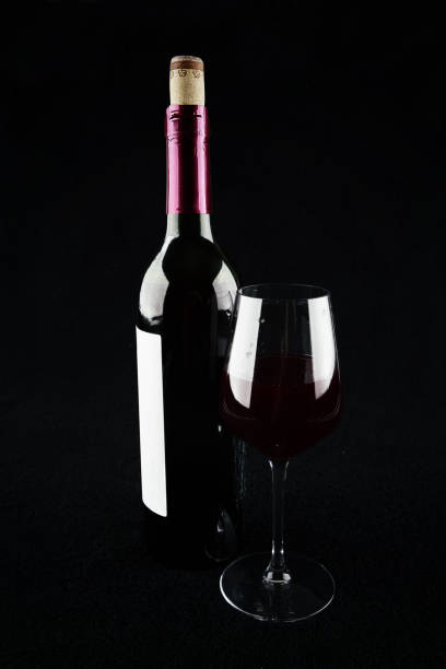 Bottle and glass of red wine