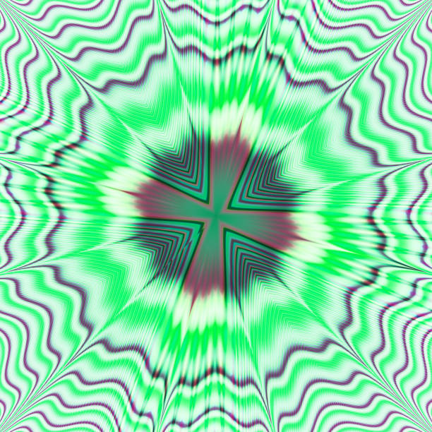 istock Fantasy colorful chaotic fractal texture. 1125107297