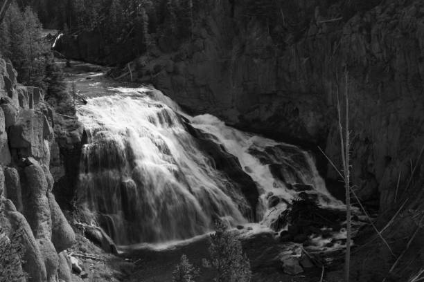 istock Dramatic Gibbon Falls, Yellowstone National Park Waterfall 1125124216