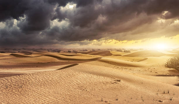 istock Scenic View Of Desert Against Sky During Sunset 1125124219
