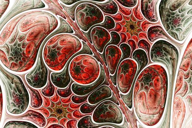 istock 3D Abstract fractal background. 1125135536