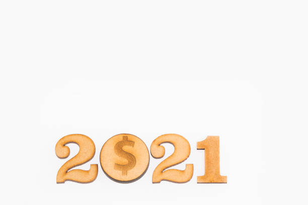 istock Budget for the year 2021 - Savings concept. White background 1125137519