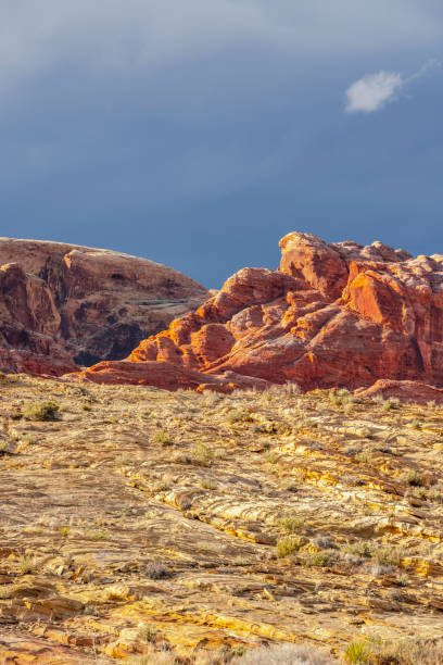 istock Dramatic afternoon light over Red Rock canyon after storm 1125138881
