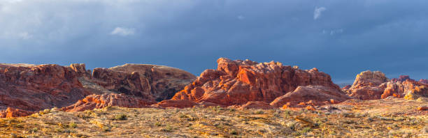 istock Dramatic afternoon light over Red Rock canyon after storm 1125138897