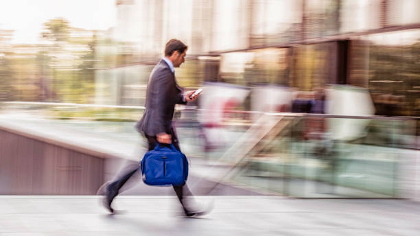 istock Businessman in a hurry 1125139051