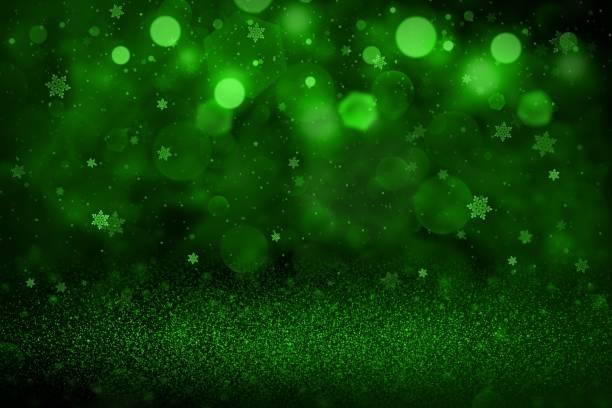istock green cute sparkling glitter lights defocused bokeh abstract background with falling snow flakes fly, festal mockup texture with blank space for your content 1125161247