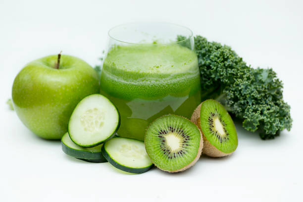 Green juice stock photo