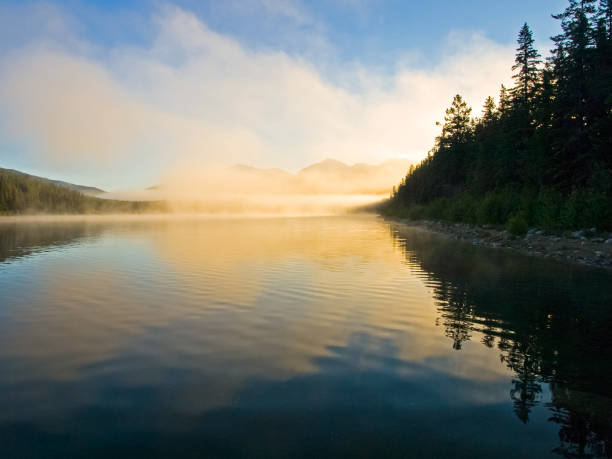 istock Lake in the mountains of Canada, pristine nature 1125166696