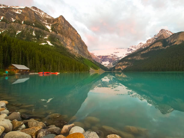 istock Lake in the mountains of Canada, pristine nature 1125167199