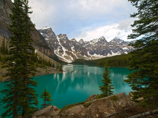 istock Lake in the mountains of Canada, pristine nature 1125167821