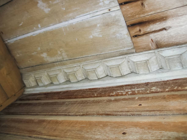 istock An old abandoned wooden house. Interior 1125170066