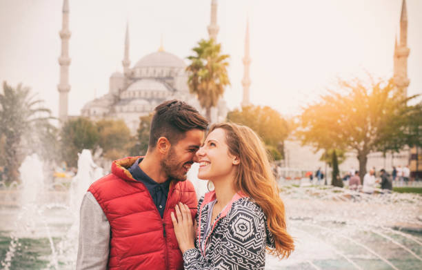 istock Happy couple in Istanbul 1125176802