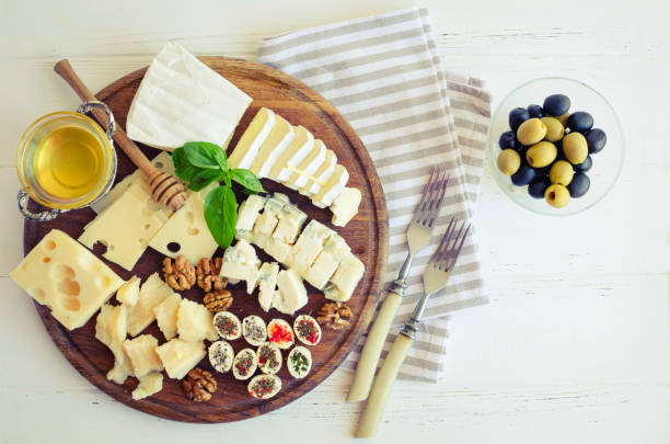 istock Plate with different kind of cheese 1125179345