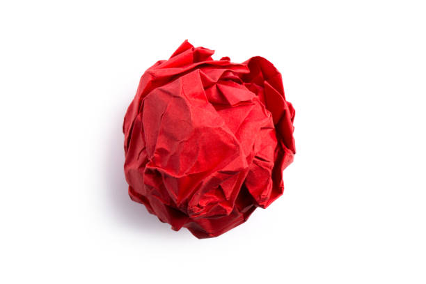 istock Crumpled Paper Ball Isolated 1125185845