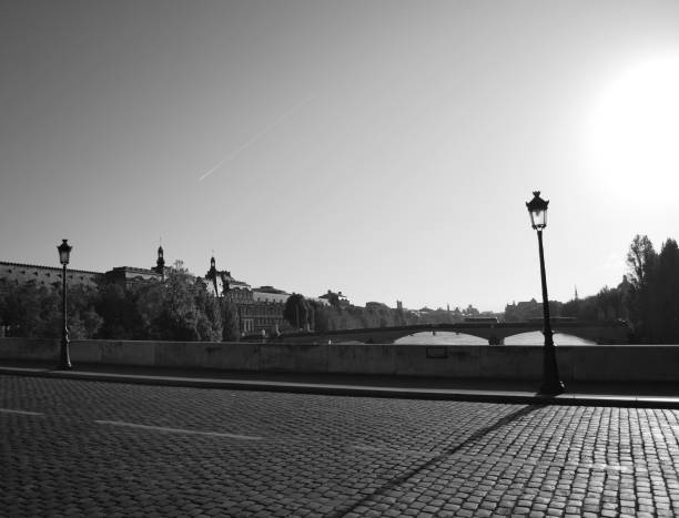 istock Morning on French bridge 1125188283