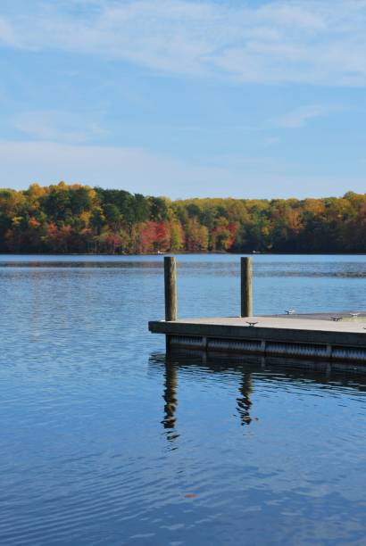 istock Fall scenery in Burke Lake Virginia 1125188502