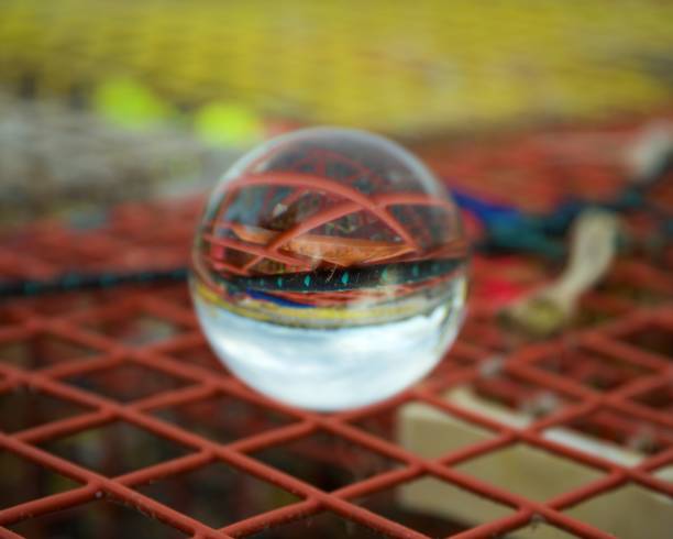 istock abstract shoot of crystal ball on metal create 1125189753