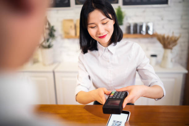 istock Mobile payment in a coffee shop 1125190221