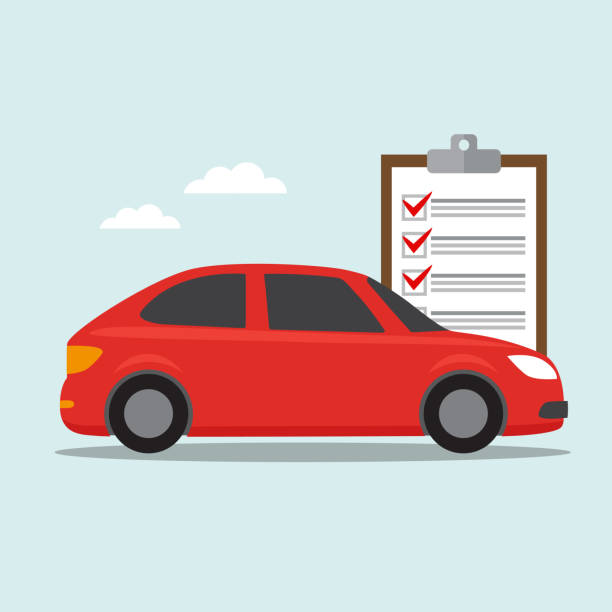 значок страхования автомобилей - repairing business car symbol stock illustrations