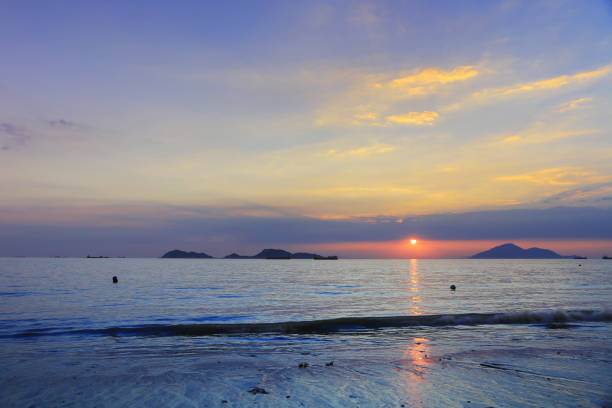 sunset in Lung Kwu Tan, Tuen Mun, Hong Kong