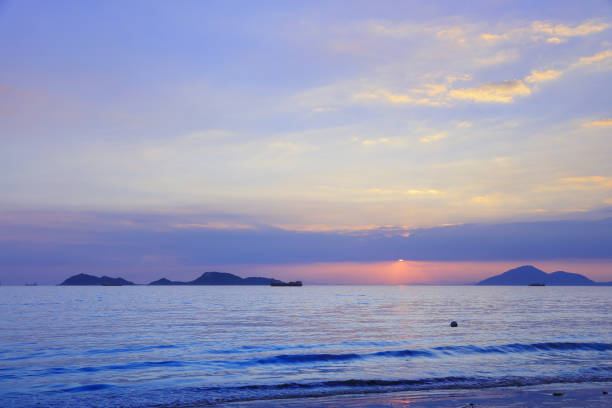 sunset in Lung Kwu Tan, Tuen Mun, Hong Kong