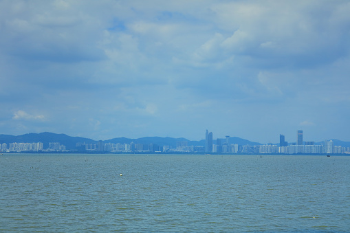 Deep Bay,  Shenzhen Bay, view at hk 2016