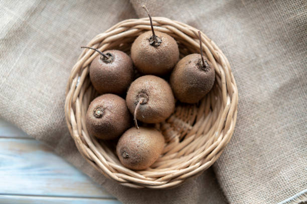 istock fresh Kiwifruit in basket 1125228407