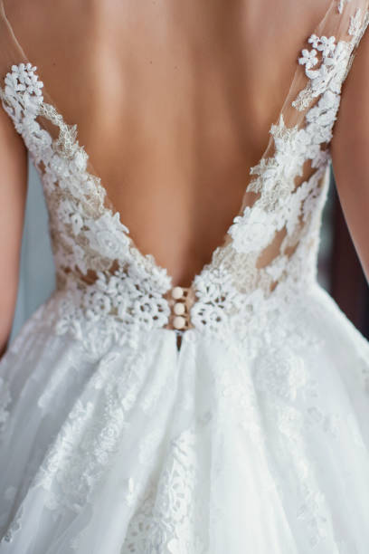 istock wedding dress with buttons 1125247138