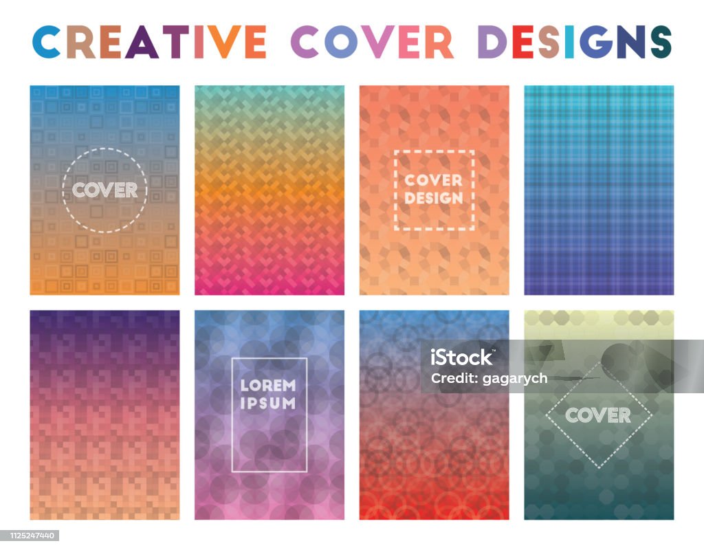 Cover Creative Examples Creative Cover Designs Stock Illustration - Download Image Now ...