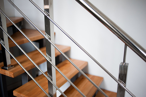 Open stairwell in a modern building