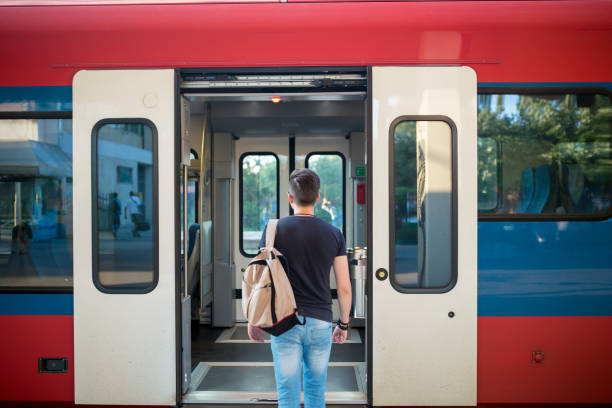 istock Tourist backpacker to travel at train station 1125258904