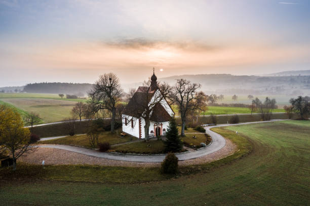 Wendelin Chapel Neuhausen Enzkreis, Germany. It is nearby little village in the region of Pforzheim and Stuttgart