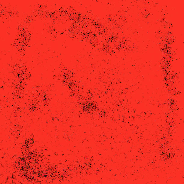 istock Grunge coral color background with black dirty rough effect 1125273003