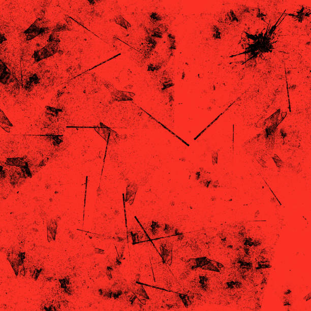 istock Grunge coral color background with black dirty rough effect 1125273085