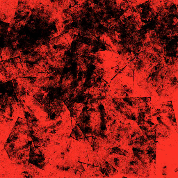 istock Grunge coral color background with black dirty rough effect 1125273088