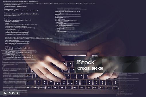 istock Hacker internet computer crime cyber attack network security programming code password protection 1125274914