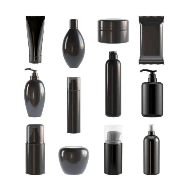 Photo of Cosmetics mockup black