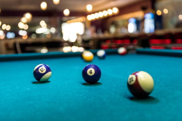 istock Selective focus on billiard balls on the table 1125284058