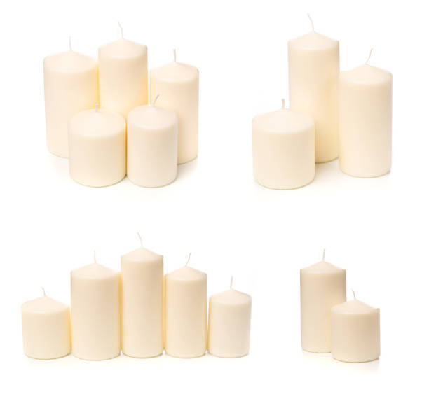 istock set of  wax candles isolated on white 1125284149