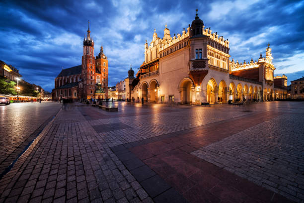 istock Old Town Main Square in Krakow at Twilight 1125292082