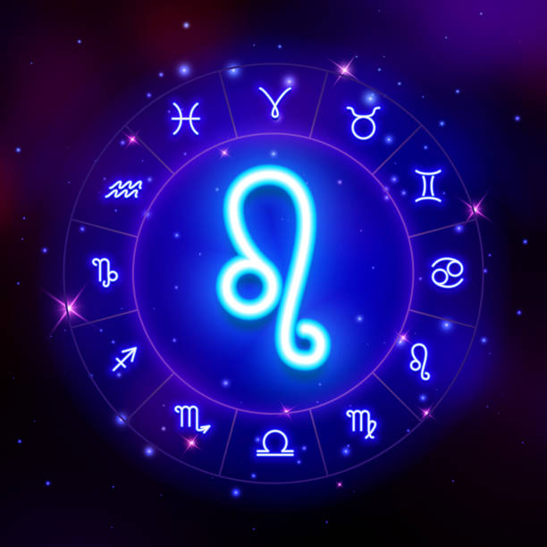 istock Leo zodiac sign, horoscope symbol, vector illustration 1125303108