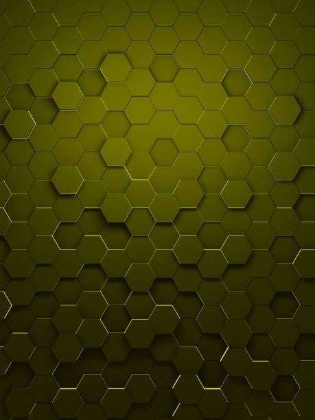 istock yellow/green  honeycomb 1125316796