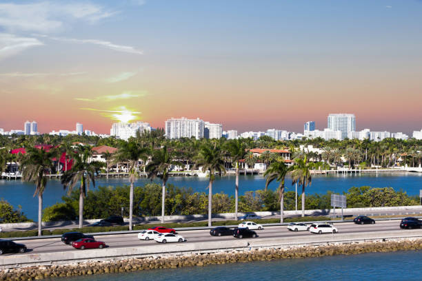 istock Miami, MacArthur Causeway, USA, Florida 1125325634