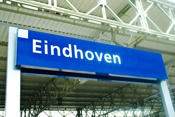 istock Sign board. Eindhoven railway station, the Netherlands 1125333249