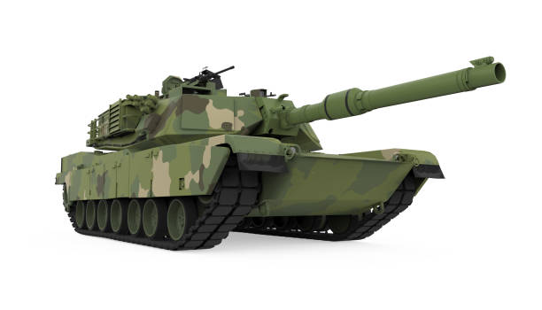 istock Military Tank Isolated 1125334362