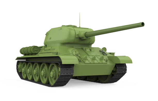 istock Military Tank Isolated 1125335186