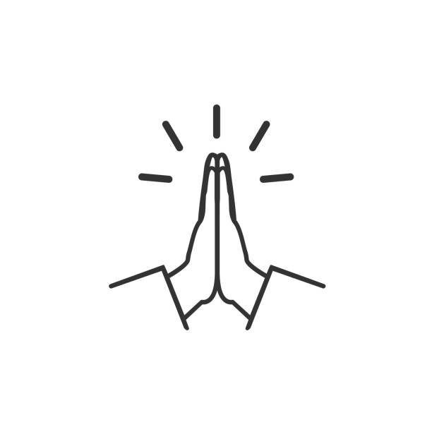 ðμð°ñññ - prayer position illustrations stock illustrations